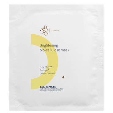 Освітлююча біоцелюлозна маска для обличчя 380 Skincare Brightening Bio-Cellulose Mask фото