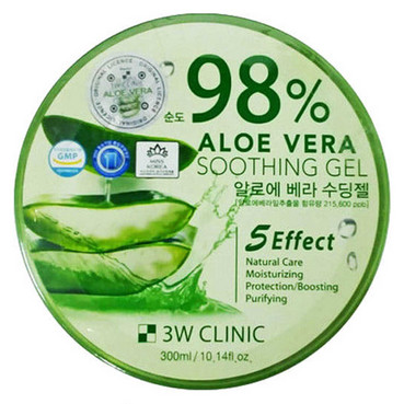 Фото Универсальный гель с экстрактом алоэ вера 3W Clinic 98% Aloe Vera Soothing Gel