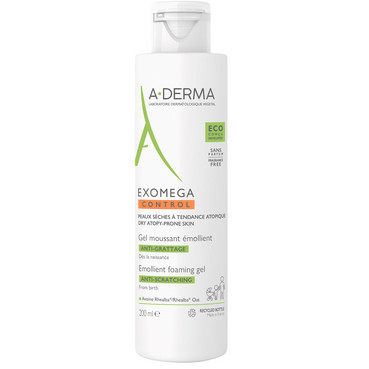Гель ЭКЗОМЕГА для душа смягчающий очищающий A-Derma Exomega Control фото