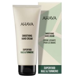 Пом&sq;якшуючий крем для рук &bq;Браунколь і куркума&bq; Ahava Smoothing Hand Cream Superfood Kale & Turmeric фото
