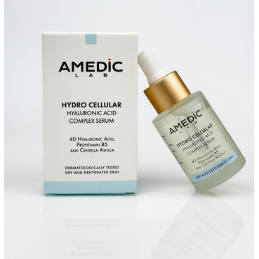комплексна сироватка з 4-ма гіалуроновими кислотами amedic hydro cellular hyaluronic acid complex serum фото