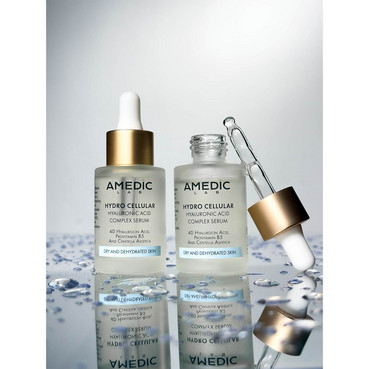 комплексна сироватка з 4-ма гіалуроновими кислотами amedic hydro cellular hyaluronic acid complex serum фото