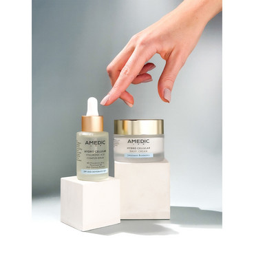комплексна сироватка з 4-ма гіалуроновими кислотами amedic hydro cellular hyaluronic acid complex serum фото