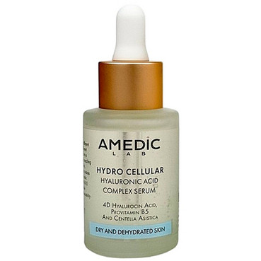 комплексна сироватка з 4-ма гіалуроновими кислотами amedic hydro cellular hyaluronic acid complex serum фото