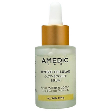 Інтенсивна сироватка для сяяння шкіри з вітаміном С та пептидами Amedic Hydro Cellular Glow Booster Serum фото