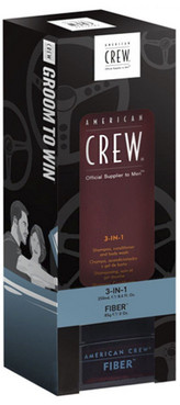 Набір American Crew Groom To Win 3 In 1 Fiber Duo (shmp/250ml + fiber/85g) фото