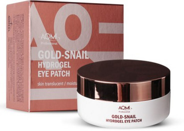 Гідрогелеві патчі з муцином равлики і колоїдним золотом Aomi Gold-Snail Hydrogel Eye Patch фото