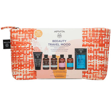 Набор для путешествий Apivita Beauty Travel Mood Kit (gel/2*75ml + milk/75ml + shm/75ml + mask/20ml + gel/50ml) фото