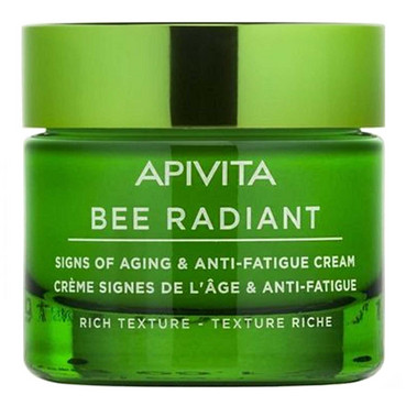BEE RADIANT Крем насиченої текстури для захисту від ознак старіння та слідів втоми (УЦІНКА) Apivita Bee Radiant Signs Of Aging & Anti-Fatigue Cream фото