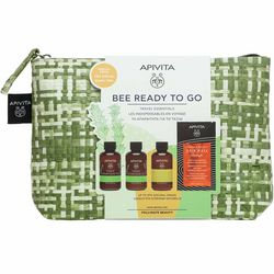 Набор для путешествий Apivita Bee Ready To Go Kit (gel/75ml + milk/75ml + shm/75ml + mask/20ml) фото