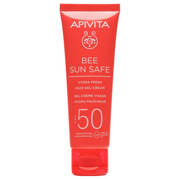 Сонцезахисний крем-гель для обличчя з SPF50 Apivita Bee Sun Safe Hydra Fresh Face Gel-Cream SPF50 фото