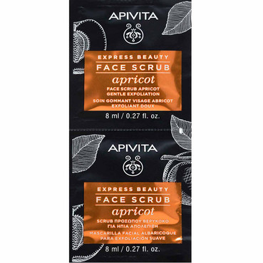 Маска скраб для обличчя М'ЯКЕ ВІДЛУЩУВАННЯ з абрикосом (УЦІНКА) Apivita Express Beauty Gentle Exfoliating Gel With Apricot фото