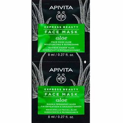 Маска для обличчя ЗВОЛОЖЕННЯ ТА СВІЖІСТЬ з алое (УЦІНКА) Apivita Express Beauty Moisturizing Mask With Aloe фото