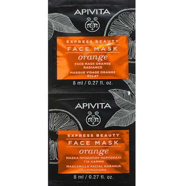 Маска для обличчя СЯЯННЯ ТА ОЗДОРОВЛЕННЯ з апельсином Apivita Express Beauty Revitalizing Face Mask With Orange фото