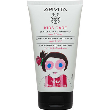 Кондиціонер КІДС для волосся дитячий з трояндою та медом Apivita Kids Conditioner With Honey And Rose фото