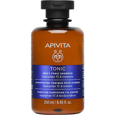 Шампунь мужской ТОНИЗИРУЮЩИЙ с облепихой и розмарином (УЦЕНКА) Apivita Men's Tonic Shampoo With Hippophae TC And Rosemary фото