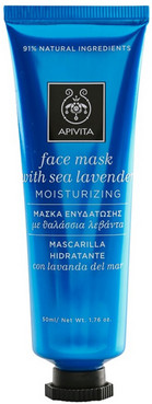 Фото Увлажняющая маска для лица с морской лавандой Apivita Moisturizing Face Mask with Sea Lavender