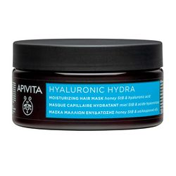 Маска для волосся ЗВОЛОЖУЮЧА з гіалуроновою кислотою Apivita Moisturizing Hair Mask With Hyaluronic Hydra фото