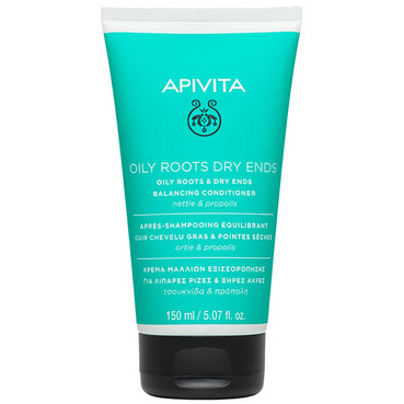 Кондиционер БАЛАНС для волос с жирными корнями и сухими кончиками с крапивой и прополисом Apivita Propoline Balancing Conditioner For Oily Roots & Dry Ends фото
