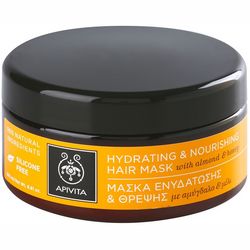 Маска для сухого волосся з мигдалем і медом Apivita Propoline Hydrating and Nourishing Hair Mask With Almond And Honey фото