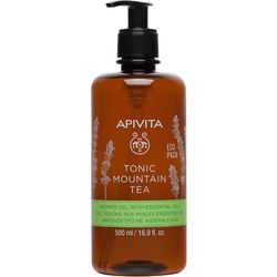 Гель для душу ТОНІЗУЮЧИЙ ГІРСЬКИЙ ЧАЙ з ефірними оліями Apivita Tonic Mountain Tea Shower Gel Essential Oils фото