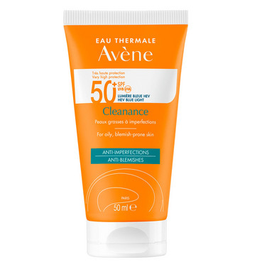 Сонцезахисний крем для проблемної шкіри SPF 50+ Avene Cleanance Sun Care SPF 50+ фото