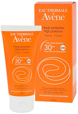 Фото Солнцезащитный крем для сухой чувствительной кожи Avene Cream High Protection SPF 30