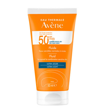 Сонцезахисний флюїд для обличчя SPF 50+ Avene Eau Thermale Sun Care Fluid SPF 50+ фото