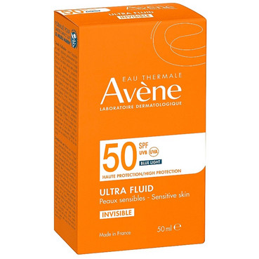 сонцезахисний ультра-флюїд invisible spf 50 avene eau thermale ultra fluid invisible spf 50 фото