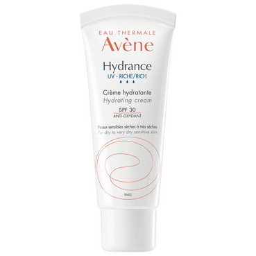 Насичений зволожуючий крем із захистом від сонця SPF 30 Avеne Hydrance UV Riche Cream Hydrating SPF 30 фото