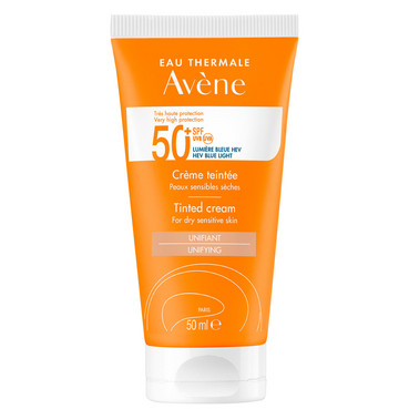 Сонцезахисний тональний крем для сухої чутливої шкіри SPF 50+ Avene Tinted Cream Very High Protection SPF 50+ фото