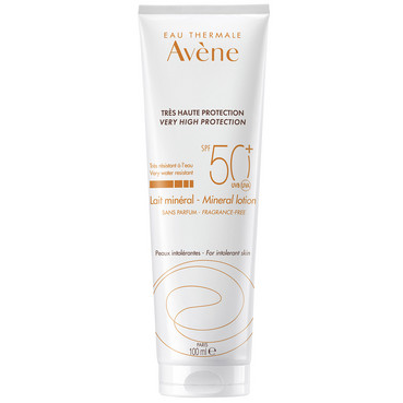Сонцезахисне молочко мінеральне SPF 50+ Avene Very High Protection Mineral Lotion SPF 50+ фото