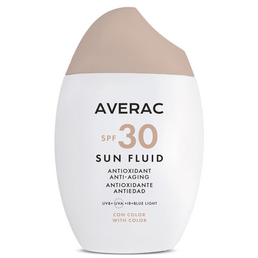 Тонуючий сонцезахисний флюїд SPF30 Averac Sun Fluid With Color Ulrtalight SPF 30 фото