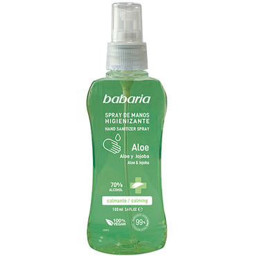 Спрей-антисептик для рук з алое та олією жожоба Babaria Aloe & Jojoba Hand Sanitizing Spray фото