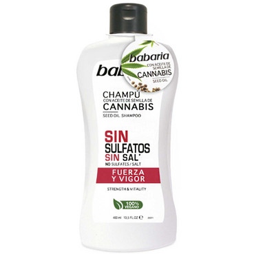 Шампунь для придання сили волоссю Babaria Cannabis Seed Oil Shampoo Strength & Vitality фото