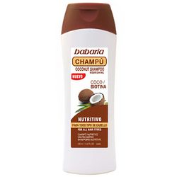Шампунь с кокосом и биотином Babaria Coconut Shampoo With Nourishing Biotin фото