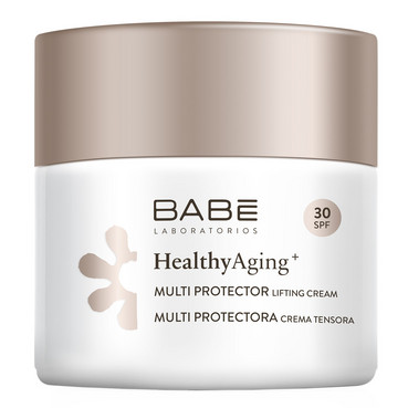 Мультизахисний денний ліфтинг-крем з DMAE і SPF30 Babe Laboratorios Healthy Aging Multi Protector Lifting Cream SPF30 фото