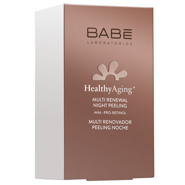мультионовлюючий нічний пілінг з aha кислотами та ретинолом babe laboratorios healthy aging multi renewal night peeling фото