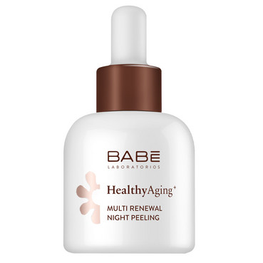 Мультионовлюючий нічний пілінг з AHA кислотами та Ретинолом Babe Laboratorios Healthy Aging Multi Renewal Night Peeling фото