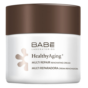 Нічний мультивідновлюючий крем Babe Laboratorios Healthy Aging Multi Repair Renovating Cream фото