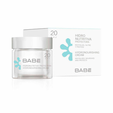 Зволожуючий живильний крем для обличчя SPF 20 Babe Laboratorios Hydronourishing Cream SPF 20 фото