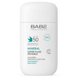 Сонцезахисний мінеральний флюїд з фізичними фільтрами SPF 50 Babe Laboratorios Mineral Sunscreen Super Fluid SPF 50 фото
