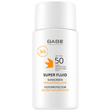 Cонцезахисний супер флюїд SPF 50 для всіх типів шкіри Babe Laboratorios Super Fluid SPF 50 фото