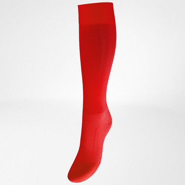 Довгі спортивні компресійні гольфи червоного кольору Bauerfeind Compression sock Performance® red фото