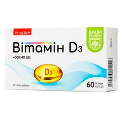 Виталик витамин D3 ультракап 4000 МЕ Baum Pharm Vitalik фото