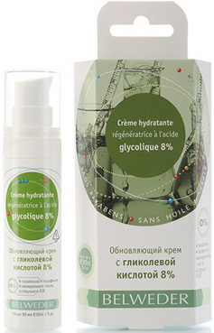 Оновлюючий крем з гліколевою кислотою 8%  фото