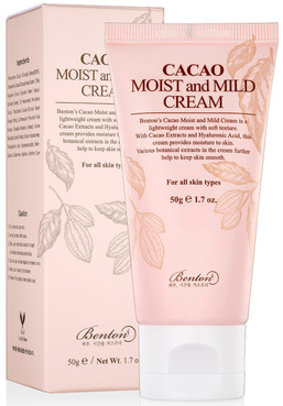 Зволожуючий крем для обличчя з маслом какао Benton Cacao Moist And Mild Cream фото