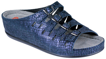 Жіночі босоніжки Berkemann Hassel Atlanta Metalik Blue фото