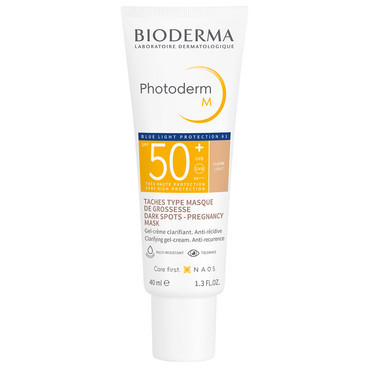 Гель-крем ФОТОДЕРМ М SPF50+ сонцезахисний освітлюючий, світлий Bioderma Photoderm M SPF50+ Claire Light фото