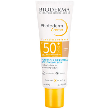 Крем ФОТОДЕРМ SPF50+ сонцезахисний тональний, світлий Bioderma Photoderm SPF50+ Creme Teintee Claire Light фото